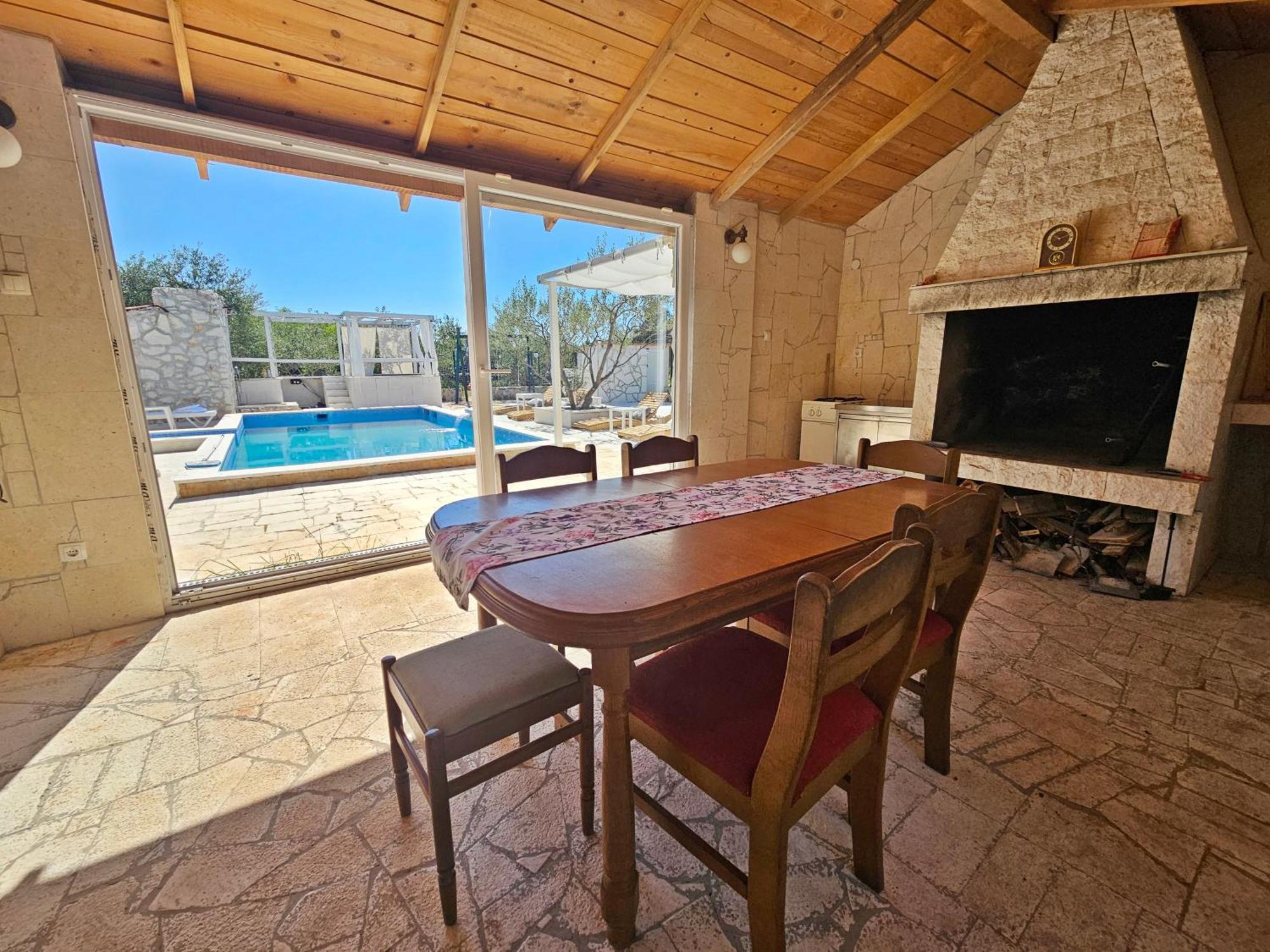 Flamingo - House With Private Pool Villa Gornji Seget Eksteriør bilde
