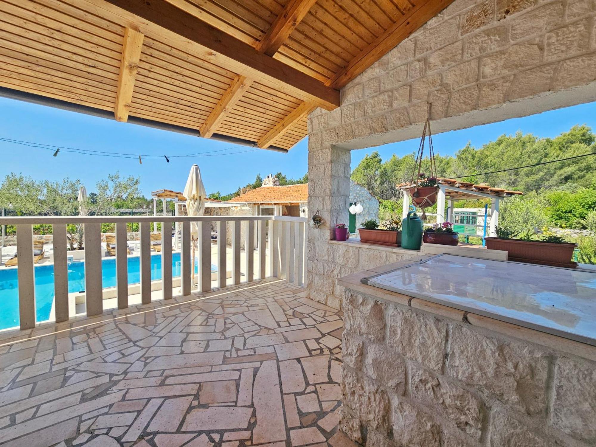 Flamingo - House With Private Pool Villa Gornji Seget Eksteriør bilde